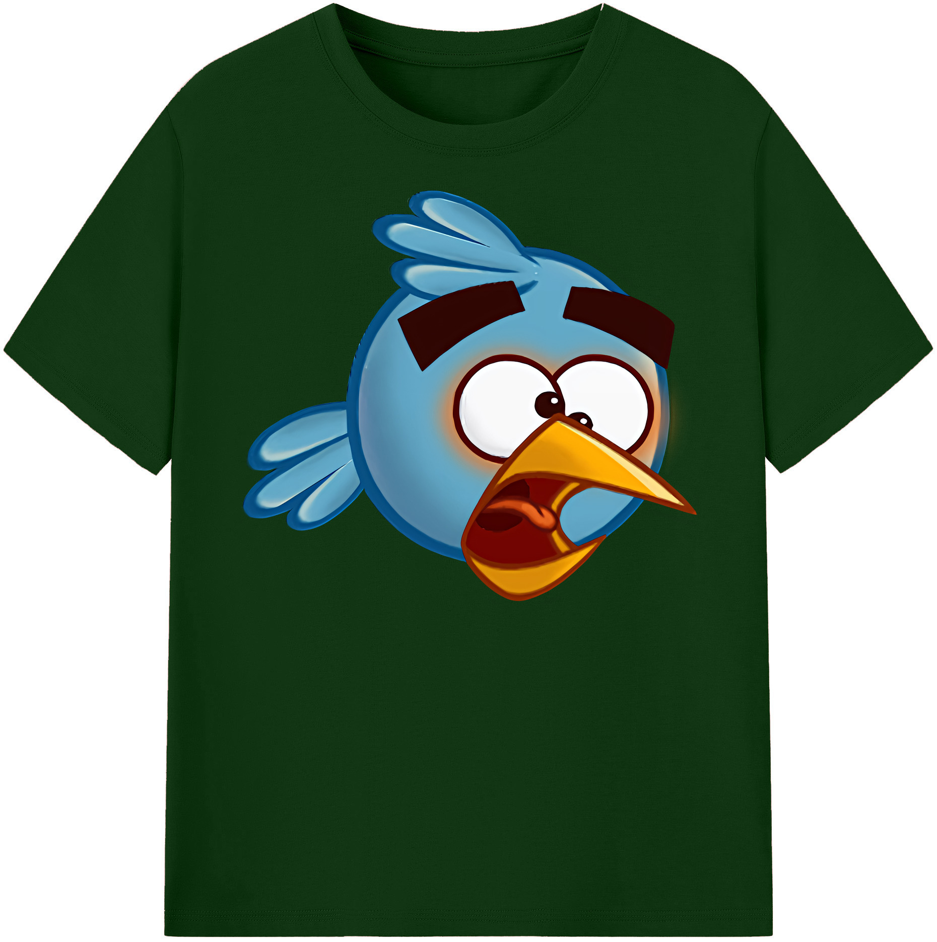 （画像用） Angry Birds アングリーバード 綿100％半袖Tシャツ（フロントプリント）